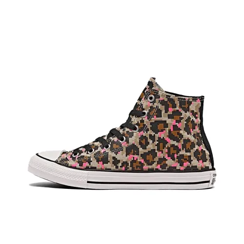 Converse Chuck Taylor All Star High Топ Детские Скейтбординги Черный Бежевый Белый Подростки