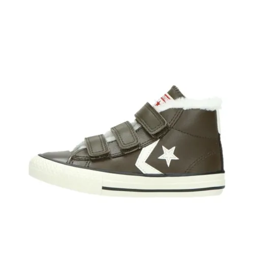 Converse Star Игрок 76 EV 3V MID Топ Детские Скейтбординги Коричневый белый Подростки
