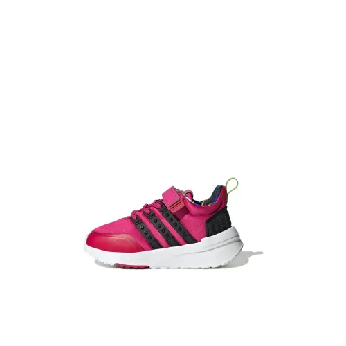 LEGO x Adidas Racer Tr Slip Resistant Abrasion Resistant Низкие Кеды для малышей Розовые Красные Infant и Toddler
