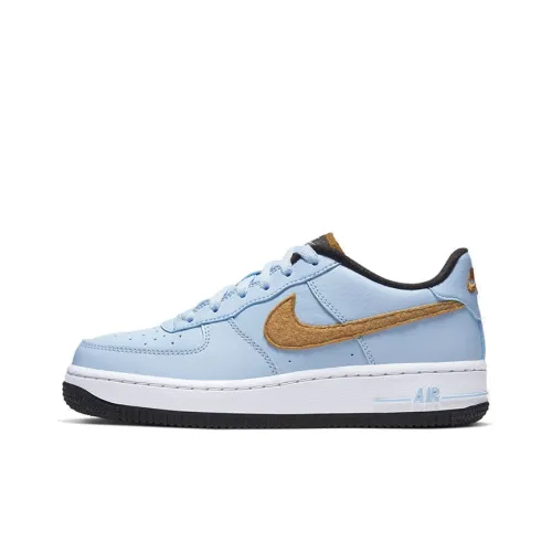 Nike Air FORCE 1 Felt Low Top Детские Скейтбординги Небесно-голубой Подростки