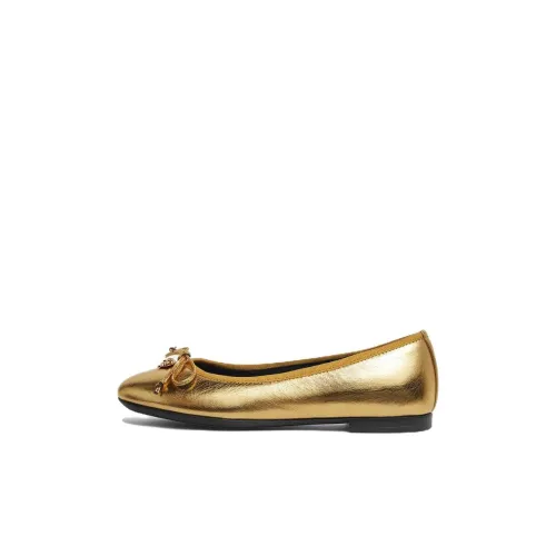 VERSACE Medusa Детская кожаная обувь Low Top Золото Kids