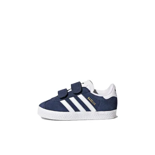 Adidas Originals Gazelle Low Топ Обувь для малышей Сине-белый Infant And Toddler
