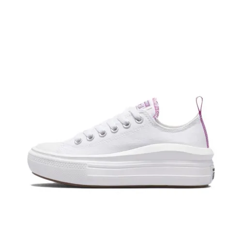 Converse Chuck Taylor All Star Low Топ Детские Скейтбординги Белый Фиолетовый Подростки