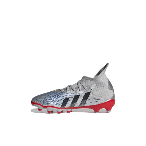 Adidas ULT Slip-resistant Shock Absorbers MID Топ Детские футбольные бутсы Серебристо-серый Детский