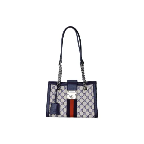 GUCCI Навесной замок Холст с кожей