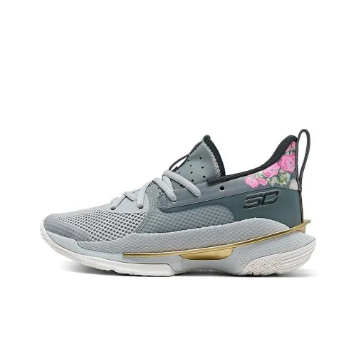 Under Armour Curry 7 Детская баскетбольная обувь Низкий топ Школьный возраст
