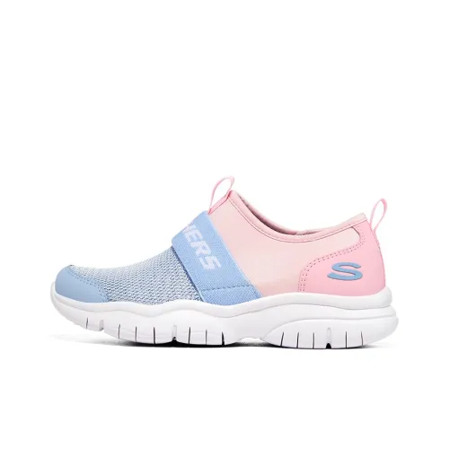Skechers Go Fle Low Топ Kids Lifestyle Shoes Розово-синий Подростки