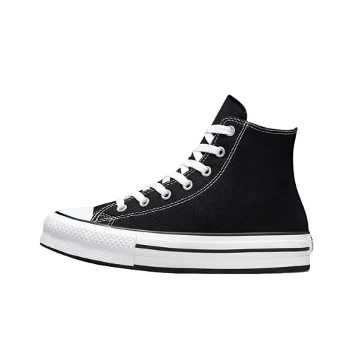 Converse Chuck Taylor All Star Износостойкие Высокие Кеды для Детей Черные Подростковые