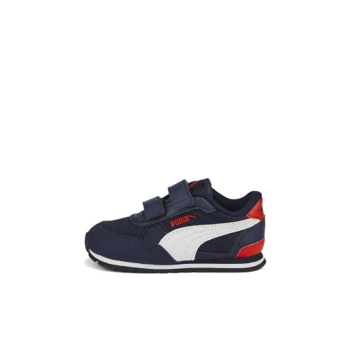 PUMA St Runner V3 Low Топ Обувь для малышей Синий Красный Белый Infant и Toddler