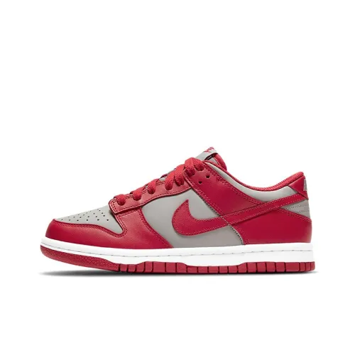 Nike Dunk Medium GREY Low Топ Детские Скейтбординги Серый Красный