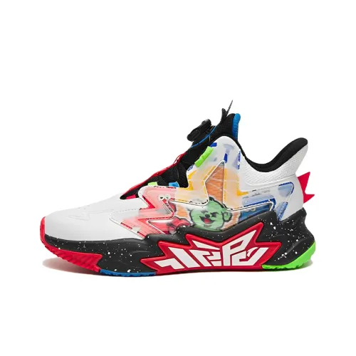 Antakids Cement Busters Slip-resistant Abrasion-resistant MID Top Children's Basketball Shoes Teenagers