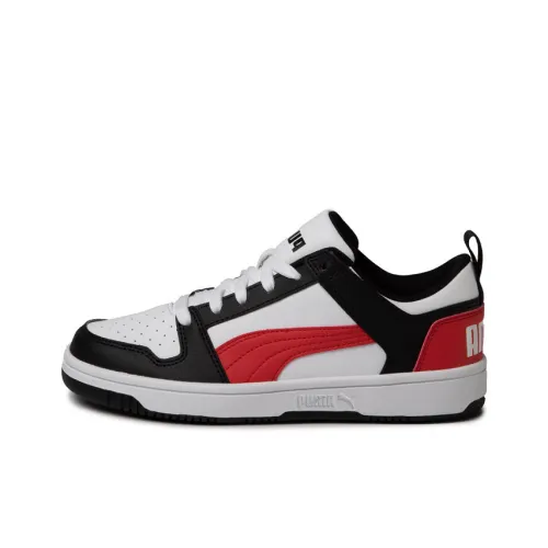 PUMA Rebound Layup Low SL Jr Low Топ Детские Скейтбординги Белый черный красный