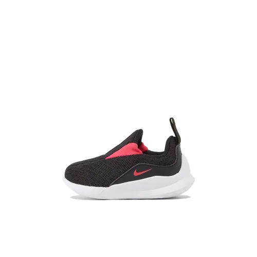 Nike Viale Slip-Resistant Shock Absorbers Lightweight Low-Top Обувь для малышей Black Pink Infant и Toddler