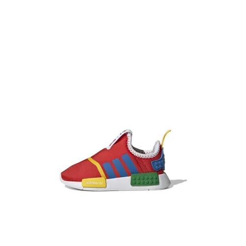 LEGO x Adidas Originals NMD 360 Устойчивый к истиранию Дышащий Низкий Топ Обувь для малышей Красный Синий Infant Wa Toddler