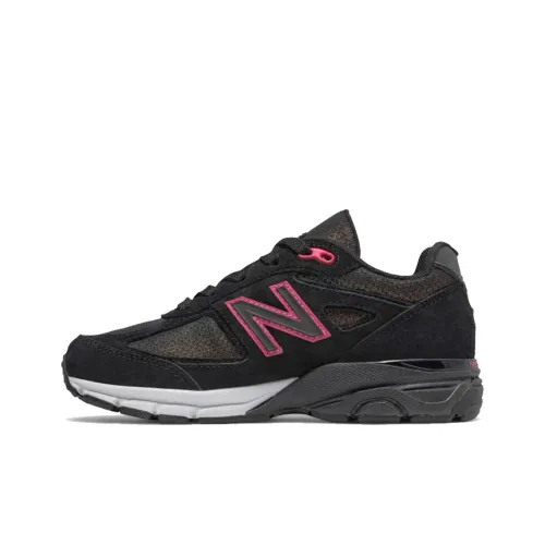 New Balance NB 990 V4 Low Топ Беговые кроссовки Черно-розовый Подростки