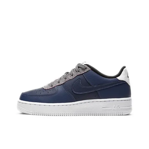 Nike Air FORCE 1 LV8 4 Low Топ Детские Скейтбординги Сине-белый Подростки