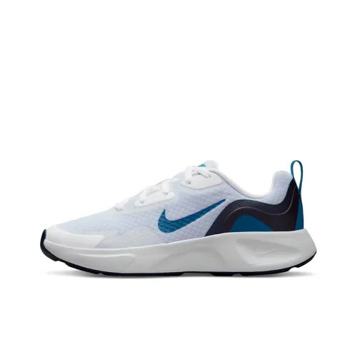 Nike Wearallday Low Топ Детские Беговые Кроссовки Синий Белый
