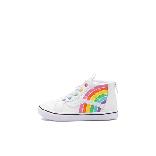 Flour SHOP x Vans SK8 Comfycush Zip Высокие Топы Обувь для малышей Белый радужный Infant And Toddler
