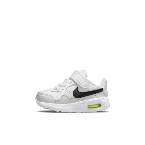 Nike Air Max SC Low Топ Беговые кроссовки Белый серый черный Для малышей и детей дошкольного возраста