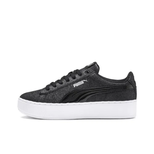 PUMA Vikky Platform Glitz Low Топ Детские Скейтбординги Черный Подростки