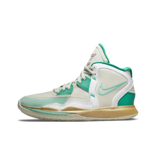 Nike Kyrie 8 Infinity Kyrie 8 Устойчивый к истиранию MID Баскетбольные кроссовки для игры Топ Бежево-зеленый