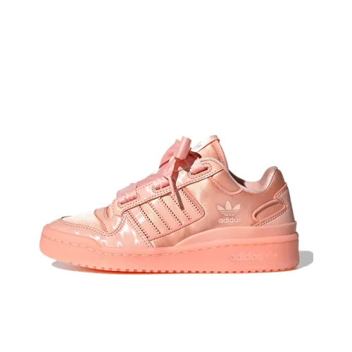 Adidas Originals FORUM Satin Low J Low Top Скейтборд Кроссовки Кораллово-Розовый Подростки