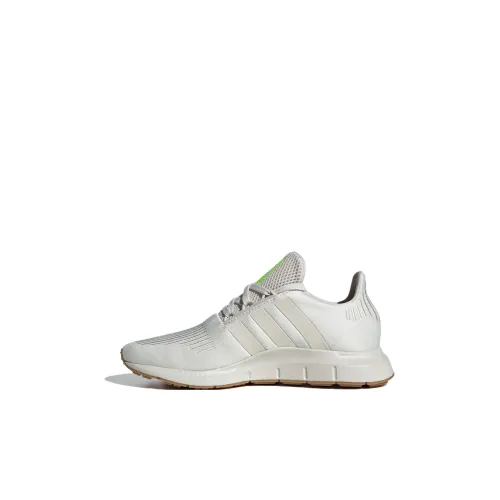 Adidas Swift Run Устойчивый к истиранию Дышащий Низкий Топ Детская Беговая Обувь Бежевого Цвета для Детей
