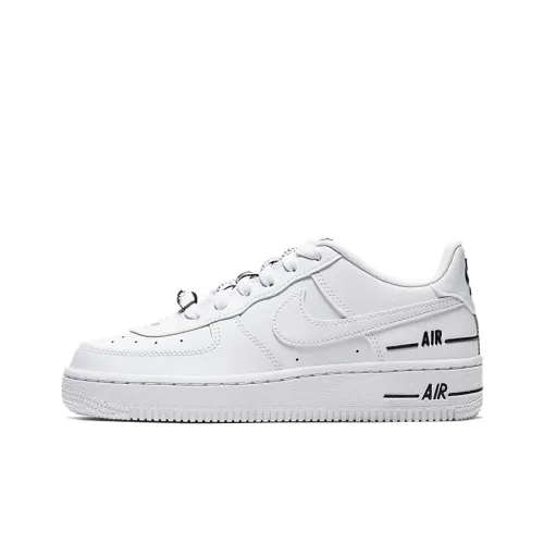 Nike Air FORCE 1 LV8 3 Low Топ Детские Скейтбординги Белый Черный