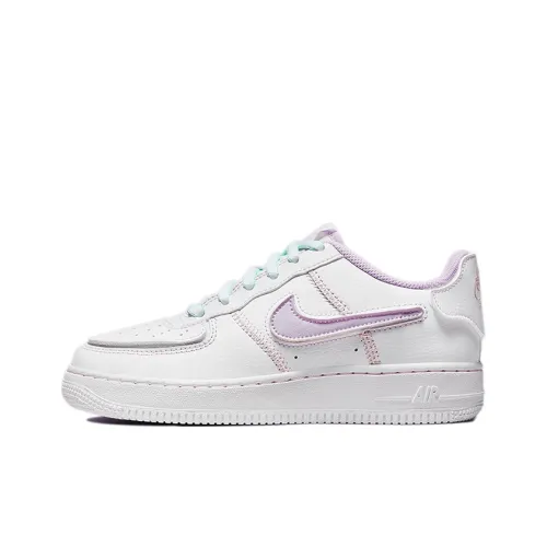 Nike Air FORCE 1 Low противоскользящий устойчивый к истиранию низкий топ детские для скейтбординга белый фиолетовый подростки