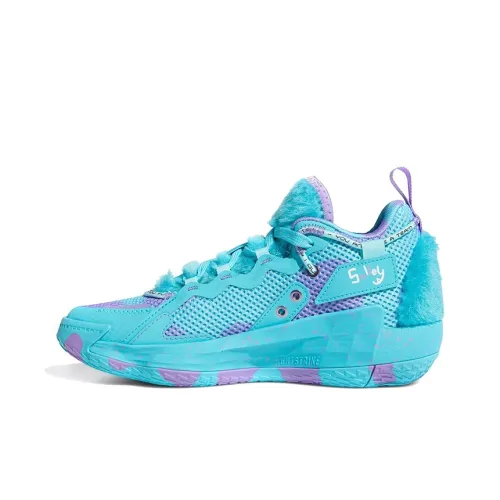 Adidas D Lillard 7 Low Топ Детские Баскетбольные Кроссовки Синий