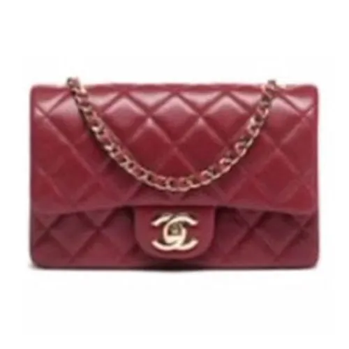 CHANEL Кожа Сумка через плечо Мини Женская Бордовая