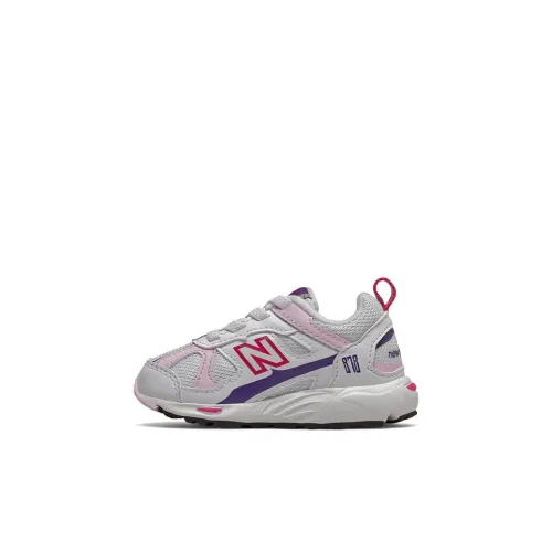 New Balance NB 878 Low Топ Обувь для малышей Белый Розовый Infant и Toddler