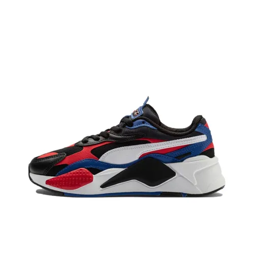 PUMA RS X Abrasion Resistant Shock Absorbers Kids Lifestyle Shoes Черный Красный Синий Подростки