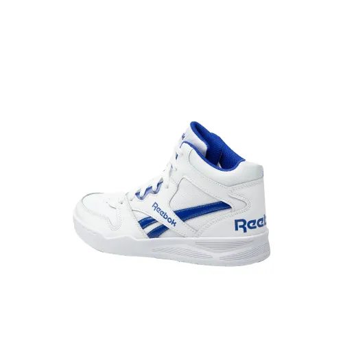 Reebok BB4500 Court Дышащие и Износостойкие Высокие Баскетбольные Кроссовки для Игры Синие и Белые Детские