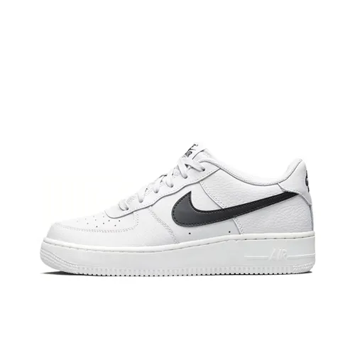 Nike Air FORCE 1 Slip-resistant Lightweight Cushioning Low-top Детские Скейтбординг Черный Серый Подростки