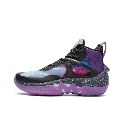 LINING YOUNG Pioneer Force ITeam Детские баскетбольные кроссовки MID Топ Унисекс