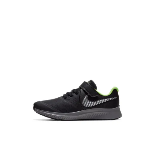 Nike Star Runner 2 HZ Low Топ Беговые кроссовки Черно-серый Для детей 3-7 лет