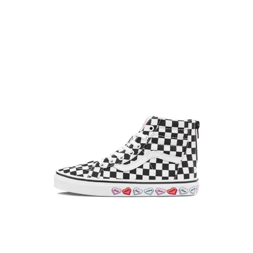 VANS SK8 High Топ Скейтборд Кроссовки Черный Белый Детские Возраст 3-7 Лет