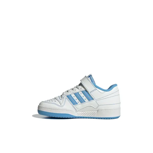 Adidas Originals FORUM LOW C Амортизация Износостойкий Низкий Топ Детские Скейтбординги Белый Синий KIDS