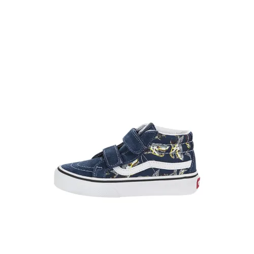 Vans SK8 Reissue Velcro MID Топ Детские Скейтбординги Синий Children Возраст 3-7 лет
