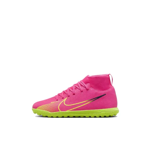 Nike Jr. Mercurial Superfly 9 Club Slip-Resistant MID Детские футбольные бутсы Top Розовые для малышей