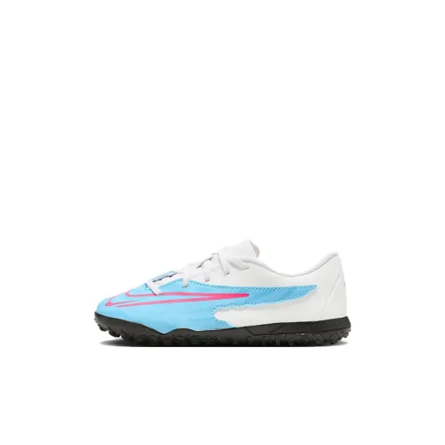 Nike Club TF PS Slip Resistant Anti KICK Низкий Топ Детские Футбольные Бутсы Синие Белые Детские