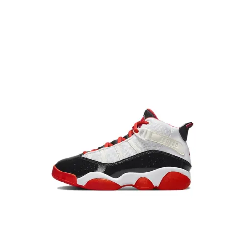 Jordan Air Jordan 6 Кольца Детские баскетбольные кроссовки MID Топ Pre School