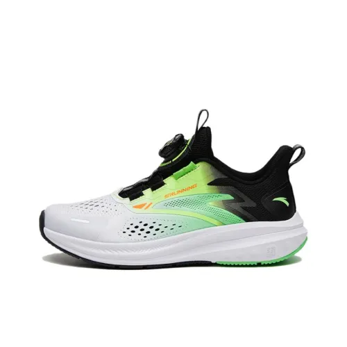 Antakids Lurid Wave Амортизация Устойчивый к истиранию Дышащий Низкий Топ Детская Беговая Обувь Зеленый Черный Белый