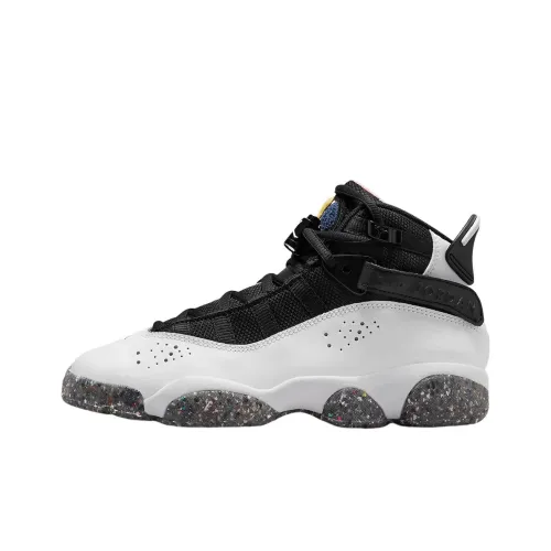 Jordan Air Jordan 6 Кольца Six Корона Король 'Grind Резиновый' Устойчивый к истиранию Дышащий Высокий Топ