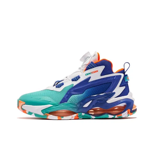 QIAODAN Canglong 5 Противоскользящие Амортизирующие Устойчивые к износу Высокие Баскетбольные Кроссовки