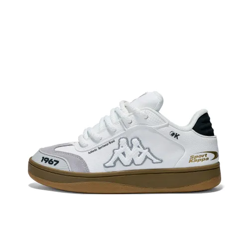 Кроссовки для скейтбординга KAPPA Low Top Classic Белый/Спокойный Серый/Черный Унисекс