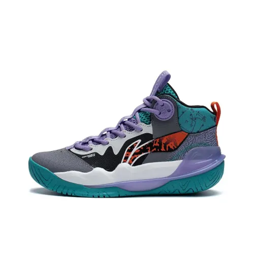 LINING YOUNG Pioneer Power TEAM 3,0 Детские баскетбольные кроссовки High Топ Унисекс