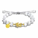 Подвеска с иероглифом «Фу» Браслет с китайскими благословляющими животными [Серый]