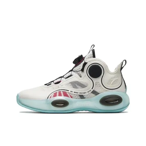 Antakids Alien 3 Устойчивые к истиранию Дышащие Детские Баскетбольные Кроссовки Белый Черный